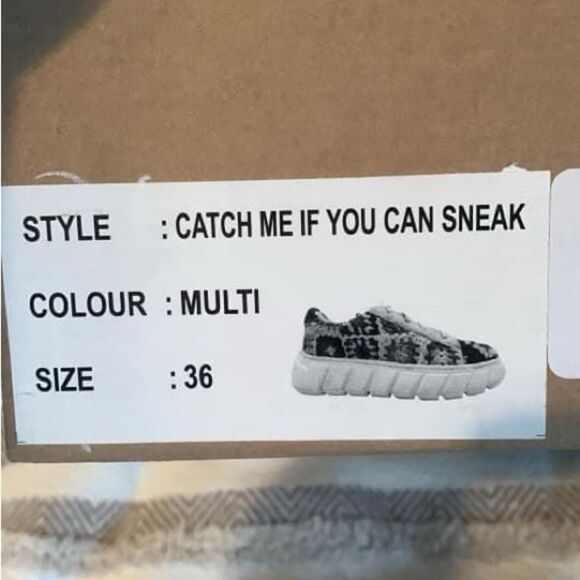 NIB FP Catch Me if You Can sneakers. Size 36 - Picture 3 of 3